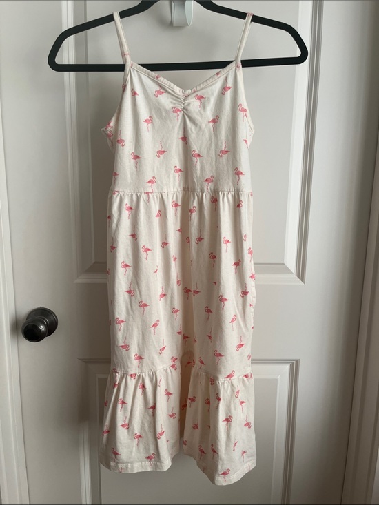 Old Navy Other - Old Navy Cream Top with Pink Flamingo Print